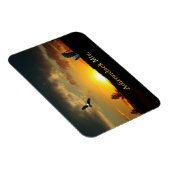 Gelbes Sonnencreme, flexibler Schatten Magnet (Rechte Seite)