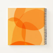 Gelbes Sonnenlicht Bio Formen Abstraktes Kunstdesi Notizblock (Rückseite)
