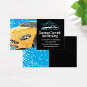 Gelbes Sportwagen | Blasen | Auto-Saubere-Logo (Schreibtisch)