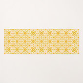 Gelbes Star-Blume Yogamatte (Vorderseite (Horizontal))