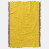 Gelbes Sternmuster Woven Throw Blanket Decke (Vorderseite Vertikal)