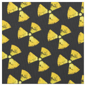 Gelbes Strahlungssymbol Stoff (Nahaufnahme)