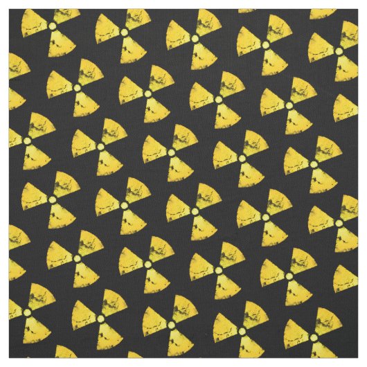 Gelbes Strahlungssymbol Stoff (Muster)