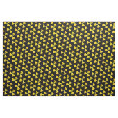 Gelbes Strahlungssymbol Stoff (Fat Quarter (45,7 x 55,9 cm))