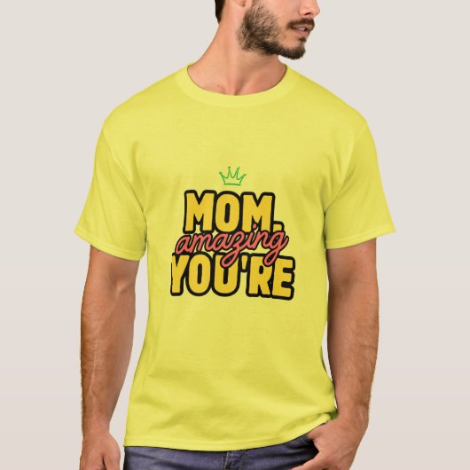 gelbes T-Shirt mit halben Ärmeln (Vorderseite)