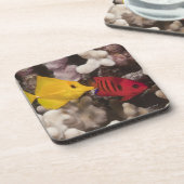 Gelbes Tang Getränkeuntersetzer (Linke Seite)