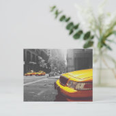 Gelbes Taxi 01 Postkarte (Stehend Vorderseite)