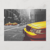 Gelbes Taxi 01 Postkarte (Vorderseite)