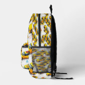 Gelbes Taxi Drucktasche Bedruckter Rucksack (Rechts)
