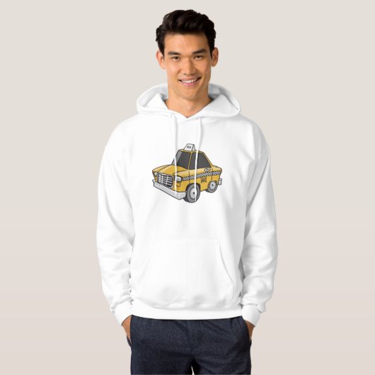 Gelbes Taxi Hoodie (Vorne ganz)