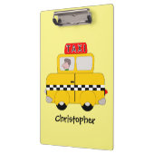 Gelbes Taxi Klemmbrett (Links)