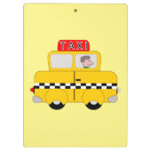 Gelbes Taxi Klemmbrett (Rückseite)