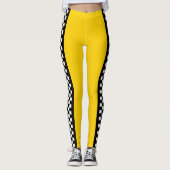Gelbes Taxi Leggings (Vorderseite)