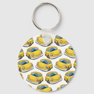 Gelbes Taxi Schlüsselanhänger