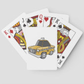 Gelbes Taxi Spielkarten (Rückseite)