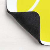 Gelbes Tennisball-Symbol Mousepad (Ecke)