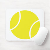 Gelbes Tennisball-Symbol Mousepad (Mit Mouse)