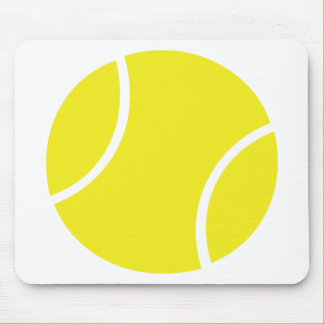 Gelbes Tennisball-Symbol Mousepad