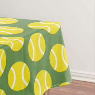 Gelbes Tennissball-Muster Kinder-Geburtstagsfeier Tischdecke