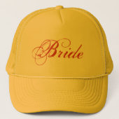 Gelbes Theme Truckerkappe (Vorderseite)