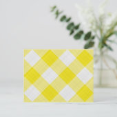 gelbes Tischtuch Postkarte (Stehend Vorderseite)