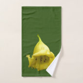 Gelbes tropisches Blossom Badhandtuch Set (Handtuch)