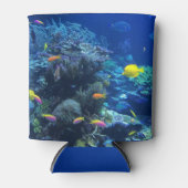 Gelbes tropisches Foto Dosenkühler (Vorderseite)