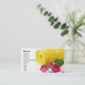 Gelbes Tuch und Seife Visitenkarte (Stehend Vorderseite)