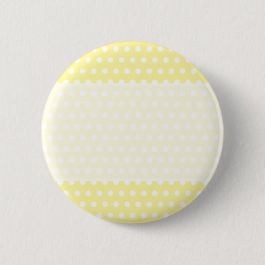 Gelbes Tupfenmuster. Spotty. Button (Vorderseite)