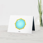 Gelbes U-Boot findet Herzgrusskarte Karte (Rückseite)