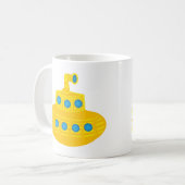 Gelbes U-Boot Kaffeetasse (Vorderseite Links)