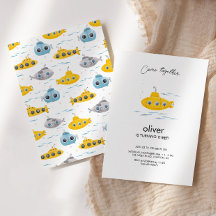 Gelbes U-Boot-Kindergeburtstag