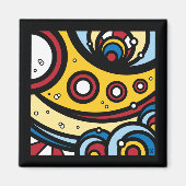 Gelbes U-Boot Magnet (Vorne)