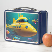 Gelbes U-Boot Metall Brotdose (Beispiel)