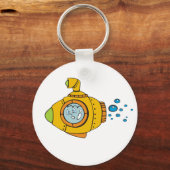 Gelbes U-Boot Schlüsselanhänger (Vorderseite)