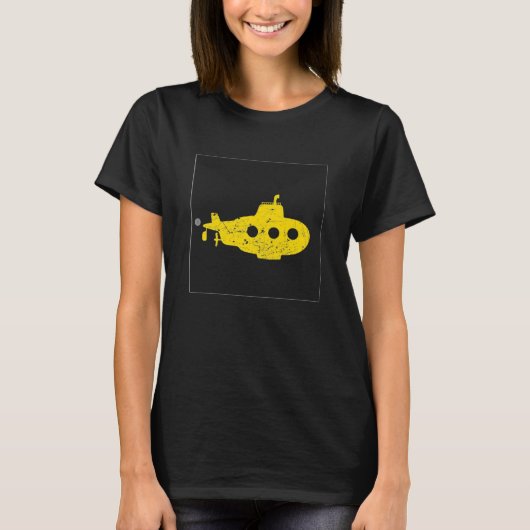 Gelbes U-Boot-T - Shirt (Vorderseite)