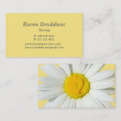 Gelbes u. weißes visitenkarte (Vorne/Hinten)