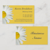 Gelbes u. weißes visitenkarte (Vorne/Hinten)