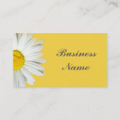 Gelbes u. weißes visitenkarte (Rückseite)