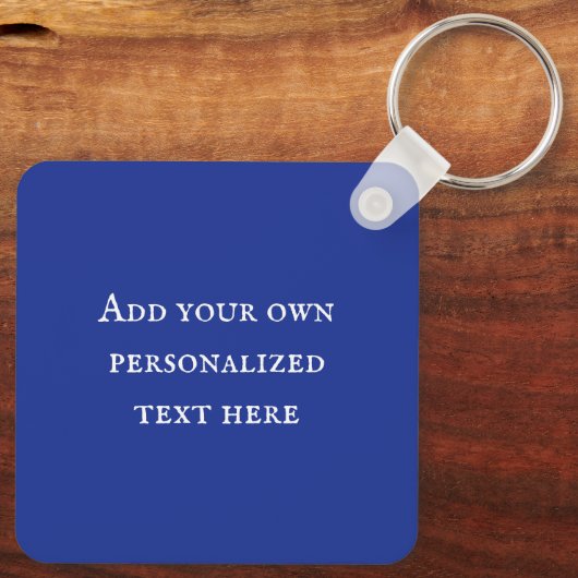 Gelbes und blauer provenzalischer Mosaik fügen Tex Schlüsselanhänger (Rückseite)