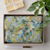 Gelbes und blaues Blumen Seidenpapier (Geschenk)