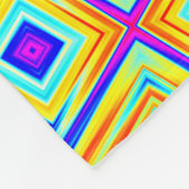 Gelbes und blaues Muster Fleecedecke (Ecke)