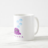 Gelbes und blaues Spielzeug mit Wasserblasen Kaffeetasse (VorderseiteRechts)