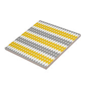 Gelbes und graues Riss-Tropfen-Muster Fliese (Seite)