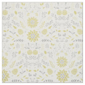 Gelbes und graues rustikales Muster Stoff (Muster)