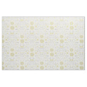 Gelbes und graues rustikales Muster Stoff (Fat Quarter (45,7 x 55,9 cm))