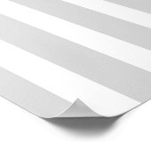 Gelbes und graues Streifenrad Poster (Ecke)