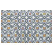 Gelbes und grünes Blumendamast-Muster Stoff (Fat Quarter (45,7 x 55,9 cm))