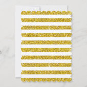 Gelbes und grünes Geschlecht offenbart Baby Shower Einladung (Rückseite)