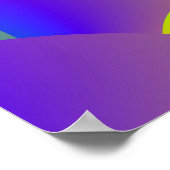 Gelbes und Lila Spiralposter Poster (Ecke)